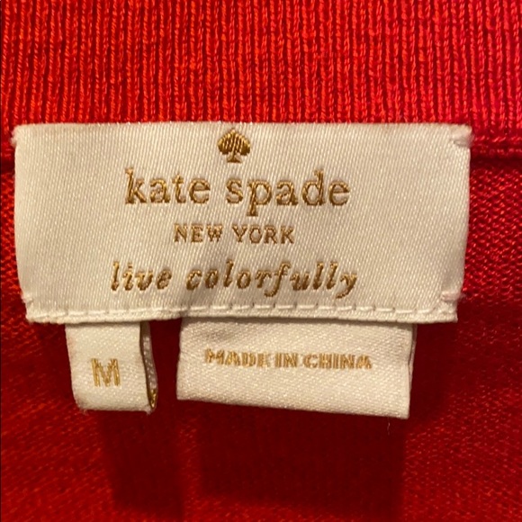 Red Kate spade cardigan - Picture 2 of 5